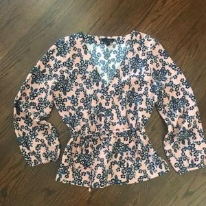 J. Crew Wrap Top